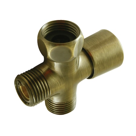 Kingston Brass Shower Diverter, Antique Brass K161A3